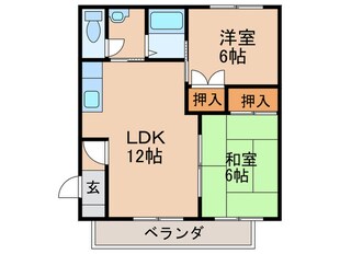 アルティ２１　Ｂ棟の物件間取画像